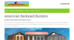 Desktop Screenshot of americanbackyardbuilders.com